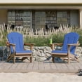 thumbnail image 7 of Adirondack Chair Cushion Thin Waterproof Anti-Slip with Straps, Weather-Resistant Indoor Outdoor Patio Seat Pad, Blue,1PCS, 7 of 7