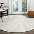 thumbnail image 2 of SAFAVIEH Natura Madrid Geometric Runner Rug, Ivory/Silver, 2'3" x 6', 2 of 9