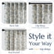 thumbnail image 5 of Cortinas Jinchan de lino con estampado floral, 214 cm, con estampado de flores azules, 5 of 9