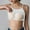White, variant on QUNYINEY Solid Women Tank Top Casual Square Neck Camisole Sleeveless Tops with Built in Bra Loose Summer Tank Tops