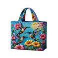 thumbnail image 2 of Quilted Handbag Organizer Large Canvas Tote Bag with Handles,B, 2 of 6