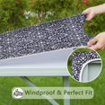 thumbnail image 6 of Stretchy Square Tablecloth 34x34 Inch with Elastic Edging, Bohemian Floral Print for Card Tables and Patio Entertainment, 6 of 6