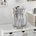 thumbnail image 5 of ABPETE 360 Degree Rotating Desk Organizer, Pen Holder for Desk, Acrylic Pen Organizer with 6 Slots, Can be Used for Classroom Organization, Art Supply Storage (Clear), 5 of 7