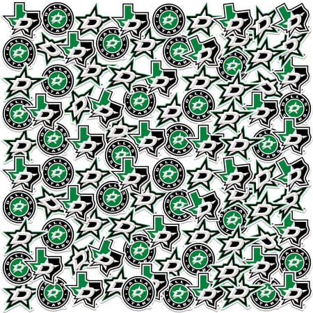 NHL Dallas Stars Logo 200ct Vinyl Large Deluxe Stickers Variety Pack Officially Licensed Team Logos Laptop Water Bottle Scrapbooking Tablet Indoor/Outdoor