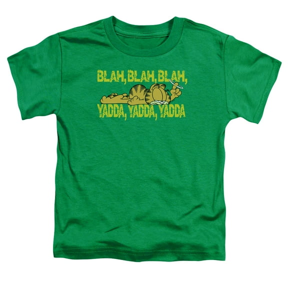 Garfield Blah Blah Blah S/S Toddler T-Shirt Kelly Green