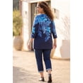 thumbnail image 3 of Catherines Women's Plus Size V-Neck Placement Print Top, 3 of 4