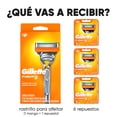 thumbnail image 2 of GILLETTE Fusion5, Rastrillo para Afeitar Reutilizable, 1 Mango + 7 Cartuchos con 5 Hojas para Rasurar la Barba, Afeitado al Ras, Rastrillo para Hombre Gillette NA, 2 of 7