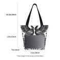 thumbnail image 3 of Sikiie Artistic Black White Peacocks Shoulder Bag Casual Hobo Crossbody Tote Bag for Women and Men Large Purse Messenger Bag Travel Work, 3 of 6
