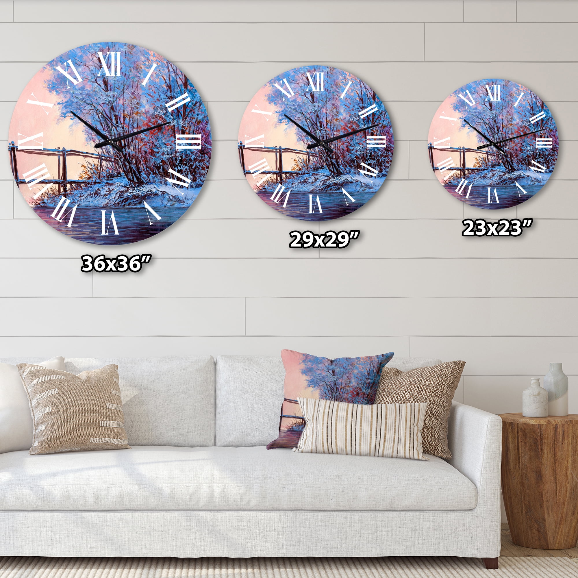 Designart 1 in Quartz Wall Clock