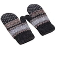 thumbnail image 2 of Hot Sales Thermal Gloves Warm Gloves GIJNRIUIUA Under $6 Gloves Women's Winter Padded Outdoor Cycling Car Cold Non Slip Screen Driving To Keep Warm Black Gloves & Mittens, 2 of 5