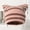 Pink Coffee, variant on Women'S Stretchy Beanie Hat - Mint Green & Beige Striped Winter Ear Warmer with Metallic Chain-like Pins, Breathable Beanie for Cold Weather, Everyday & Formal Outfits - Cute Ear Accessory