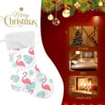 thumbnail image 4 of Coolnut Christmas Stocking Personalized Flamingo Large Candy Stocking Hanging Gift Xmas Stockings Decoration 1 PC for Family Holiday Party Ornaments Decor Fireplace, 4 of 7