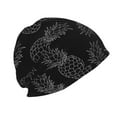 thumbnail image 4 of Kll White Pineapples Winter Fall Beanie Knit Hats For Men & Women - Warm & Soft Stylish Toboggan Caps For Cold Weather, 4 of 9