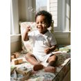 thumbnail image 5 of BemeyourBBs Toddler Baby Boy Summer Clothes Infant Baby Boy 2 Pieces Outfit Cotton Short Sleeve Solid Color Lapel Collared Shirt Tops and Shorts Set, 5 of 9