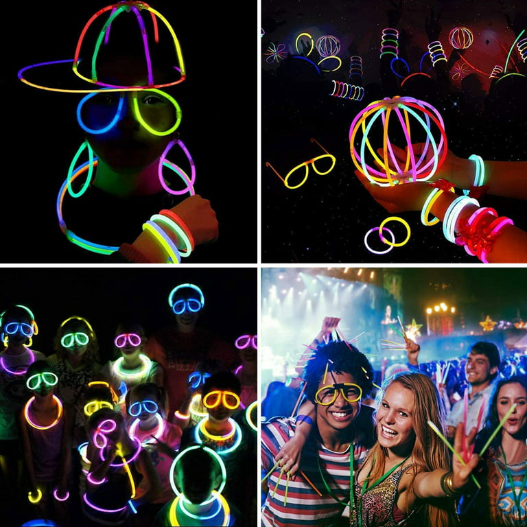 Glow Sticks, Glow In Dark Party Supplies,with Bracelet Butterfly  Connectors,flower,glow Neon Necklaces For Kids Party Festival(164pcs)