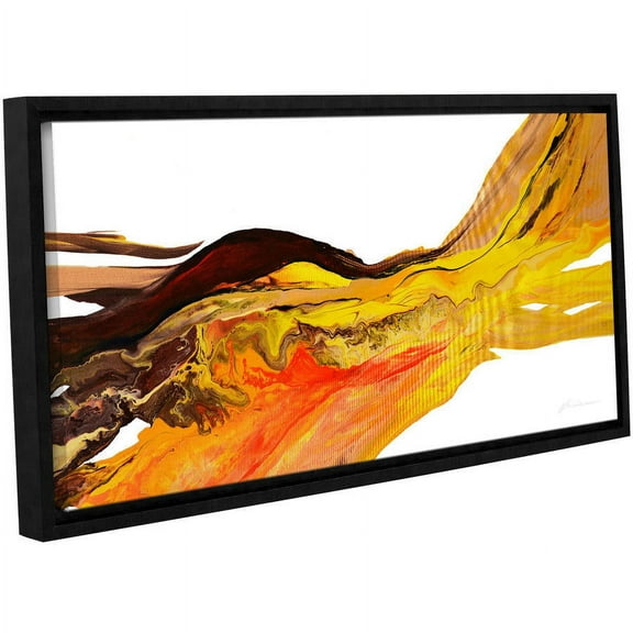 ArtWall Milen Tod "Flow 2" Gallery-wrapped Floater-framed Canvas
