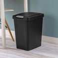 thumbnail image 3 of Sterilite 28L Touch Top Wastebasket- Black, 3 of 4