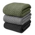 thumbnail image 1 of Toallas de Baño 3Packs Absorbentes Juego De Toallas Ultra Suaves de Gran Tamaño, Toalla de Microfibra de Secado Rápido para Baño, Hotel, Hogar, Piscina(Negro+Verde Oscuro+Gris Oscuro), 1 of 7