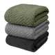 thumbnail image 1 of Toallas de Baño 3Packs Absorbentes Juego De Toallas Ultra Suaves de Gran Tamaño, Toalla de Microfibra de Secado Rápido para Baño, Hotel, Hogar, Piscina(Negro+Verde Oscuro+Gris Oscuro), 1 of 7