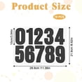 thumbnail image 2 of 10 Pcs Black Number Stickers, GIXUSIL 4" Waterproof Vinyl Number Stickers Consecutive Number 0-9 Labels Self-Adhesive without Residue Left for Office Classroom Indoor Boxes Storage, 2 of 7