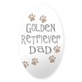 thumbnail image 1 of CafePress - Golden Retriever Dad - Sticker (Oval), 1 of 1