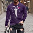 thumbnail image 1 of Blusas y camisas de manga larga y cuello redondo, camisetas casuales de moda para hombre, camisetas deportivas con estampado navideño, camisetas de manga larga, blusas de manga larga y cuello redondo,, 1 of 4