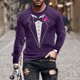 thumbnail image 1 of Blusas y camisas de manga larga y cuello redondo, camisetas casuales de moda para hombre, camisetas deportivas con estampado navideño, camisetas de manga larga, blusas de manga larga y cuello redondo,, 1 of 4