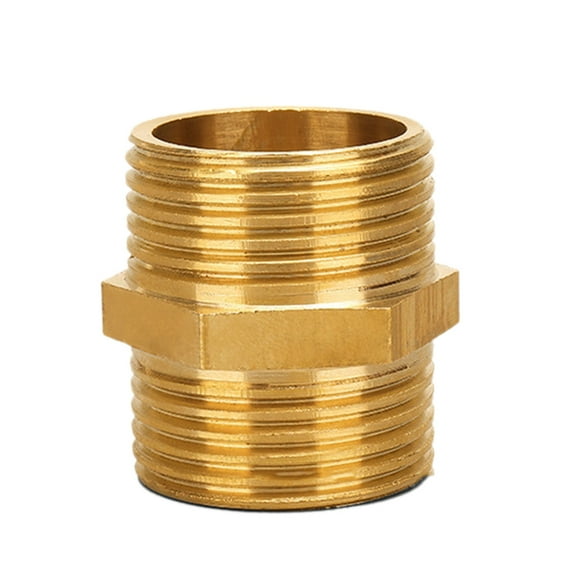 Pipe Fitting Brass Nipple Coupler Fitting Equal Nipples Connectors Brass Pipe Fitting Male to Male Thread Connector