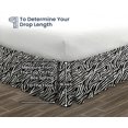 thumbnail image 5 of SGI Bedding 16 Inch Ruffled Bedskirt | Microfiber Ruffled Bed Skirt | Fade-Resistant, Wrinkle-free, Anti-static, Decorative, Extra Storage Space, Clutter-Free |Queen, Zebra Print, 5 of 8