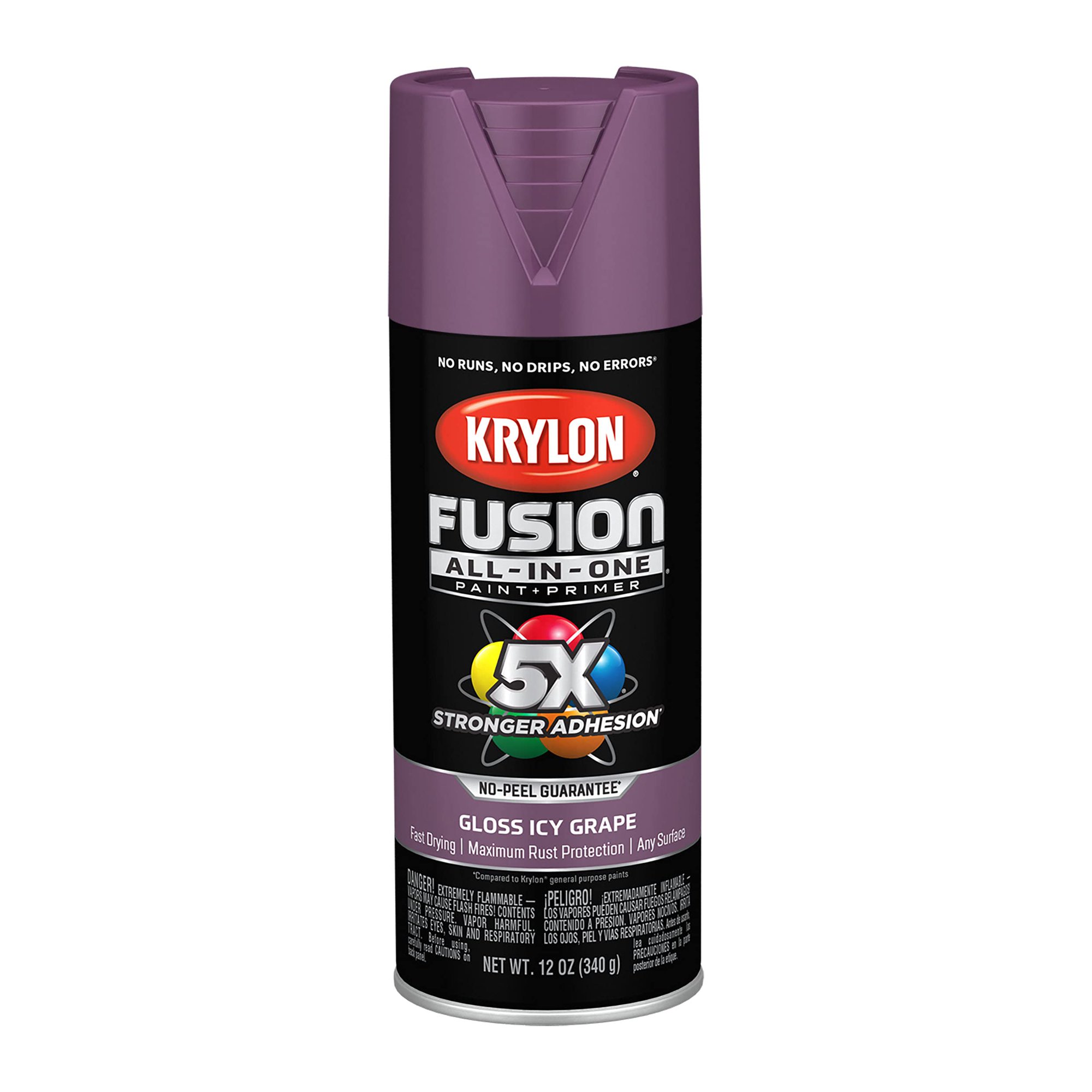 Krylon Fusion All-In-One Spray Paint – Indoor/Outdoor, Primer + Paint + Sealer, 5x Stronger Bond, Choose Your Color