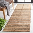 thumbnail image 2 of SAFAVIEH Natural Fiber Jack Striped Runner Rug, Olive/Natural, 2'3" x 8', 2 of 8