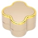 thumbnail image 1 of Caja De Regalo De Joyería Iluminada, Caja De Exhibición De Joyería Iluminada Forma De Trébol De Cuatro Hojas Elegante Flocado Suave Plástico Resistente Para El Día De San ANGGREK Oro, 1 of 8