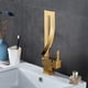 thumbnail image 4 of Grifo de lavabo, grifo de baño, diseño moderno y elegante, grifo de lavabo de latón dorado, rotación de 360 °, agua fría y caliente opcional, válvula de cerámica Vhermosa WLJ-4547, 4 of 5