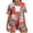 Red, variant on Two Piece Sets for Women Going out Summer Loose Daily Casual Non Positioning Printed Casual Cardigan Shorts Short Sleeved Top Pants Pocket Setet