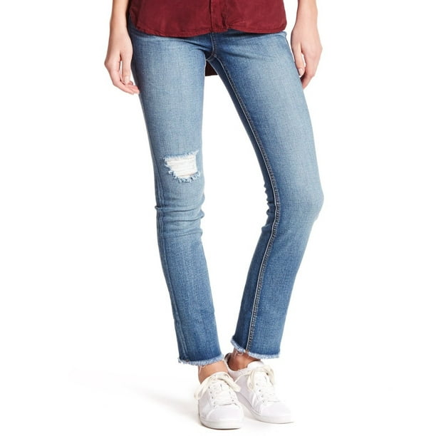 Sp Black Sp Black NEW Womens Size 30 Cuffed Deconstructed Straight