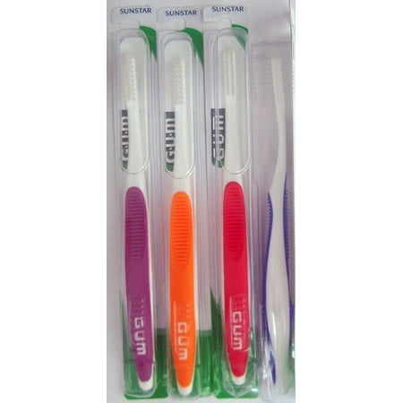GUM -210 - Sulcus Toothbrush (3 Pack), Extra-gentle to clean areas as directed by your dental professional. By