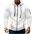 thumbnail image 5 of Fashion YLSDY Tactical Hoodie for Men Winter Warm Fleece Jacket Thermal Long Sleeve Hooded Sweatshirt Multi Pockets Coat Outerwear White XXXXL, 5 of 9