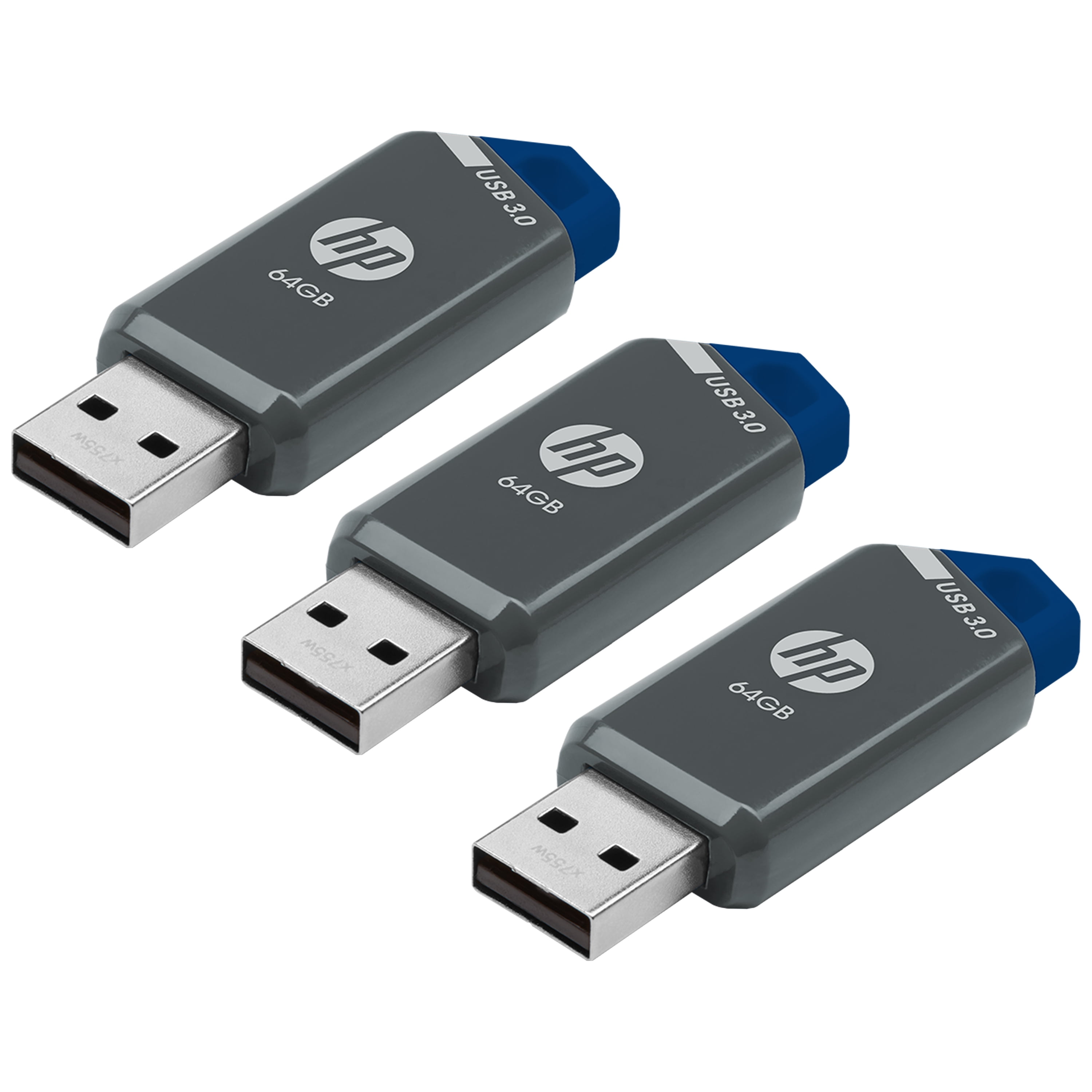 HP 64GB x900w USB 3.0 Flash Drive 3-Pack