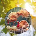 thumbnail image 3 of Vibrant Metal Hanging Wind Spinners & Chimes for Yard & Garden - Autumn-Inspired Design with Colorful Turkeys & Pumpkins, 3 of 6