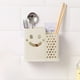 thumbnail image 5 of Contenedor de cubiertos de acero inoxidable | Organizador de cocina comercial para cuchillos, tenedores y pajitas | Escurridor de utensilios de plástico con orificios de ventilación, 5 of 6