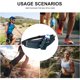 thumbnail image 5 of Riñonera deportiva Hukapapa, equipo para correr al aire libre, para hombre y mujer, resistente al agua, para teléfono, botella de agua, elástica, de moda, azul marino, 5 of 5