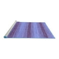thumbnail image 2 of Ahgly Company Machine Washable Indoor Rectangle Abstract Blue Modern Area Rugs, 6' x 9', 2 of 4