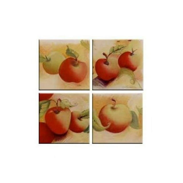 McGowan TT00530 Tuftop Pommes Sous-Verres Lot de 4
