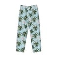 thumbnail image 4 of Xecao Flamingos And Palms Men's Straight Lounge Pajama Pants: The Ultimate in Comfortable Sleepwear, 4 of 9