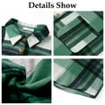 thumbnail image 6 of UVN Plaid Shirts for Women Flannel Long Sleeve Shacket Jacket Ladies Shirt Button Down Top Casual Coats, 6 of 7