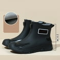 thumbnail image 7 of Safufu Fashionable Women's Rain Shoes Summer Short Ankle Boots Casual Footwear For Everyday Use comfortable for all seasonBlack, 7 of 7