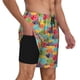 thumbnail image 2 of Fotbe Colorful Fish 2 Traje de Baño para Hombre – Shorts de Natación de Secado Rápido con Forro y Bolsillos-Small, 2 of 6