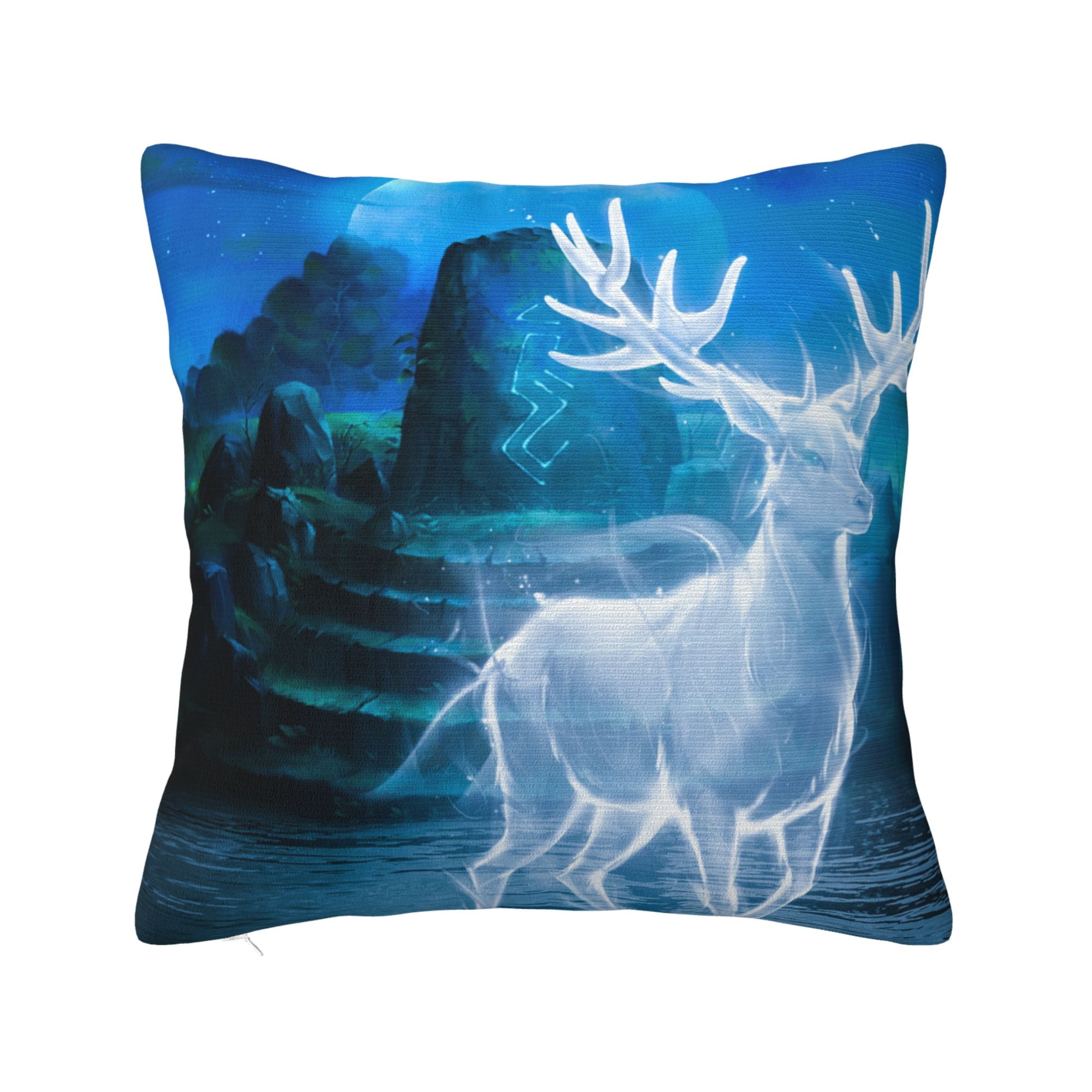 ZICANCN Decorative Throw Pillow Covers , Fantasy Patronus Deer Couch