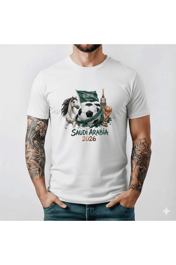 Saudi Arabia 2026 Shirt Soccer Tee Middle East Football T Shirt Fan Top Gear,for unisex up to 5XL