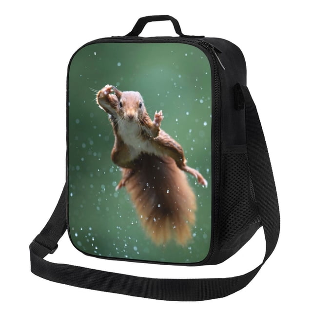 Disketp Squirrel Bolsa Térmica Estampada para Almuerzo, Lonchera para Hombres y Mujeres Adultos